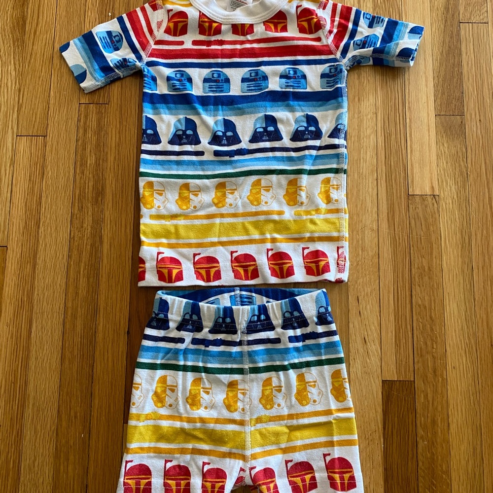 Hanna Anderson Star Wars short john pajamas size 4 unisex